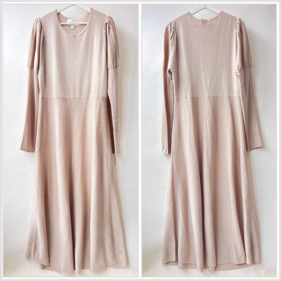 Pomander Place Brielle Sweater knit midi Dress, Beige, Size XL - Picture 2 of 7
